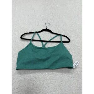 Old Navy Sports Bra Women Green Sports Workout Gym Size XL NWT